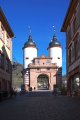 ...in Heidelberg an der alten Brücke mit seinen 28 Meter hohen Türmen.