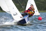 Ingo Adam und Iris Schmidt auf Blue Box auf dem Inselsee Güstrow